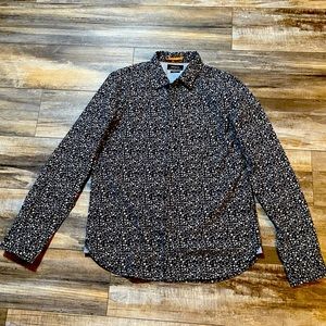 Denim Flower button up